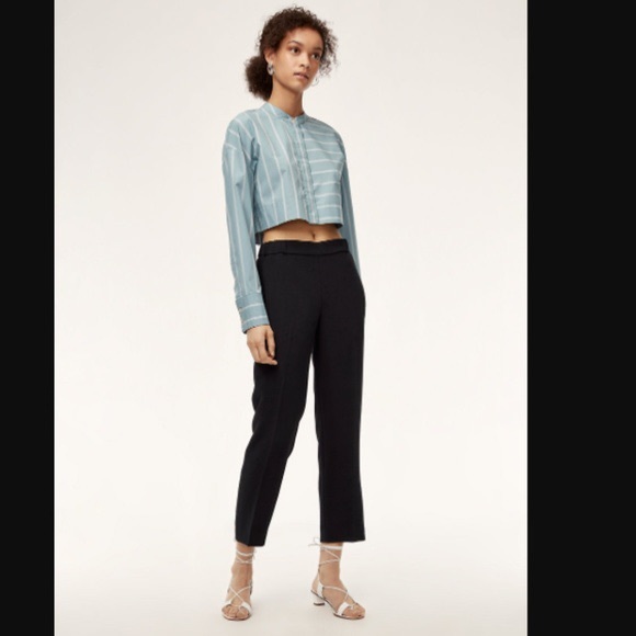 Aritzia Pants - Wilfred Darontal Black Cropped Pants